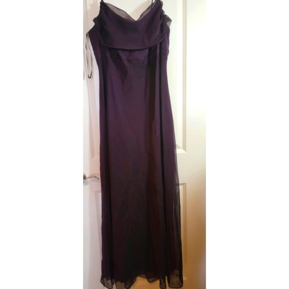 Betsey and Adam plus chiffon dress